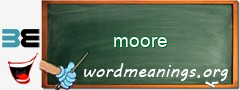 WordMeaning blackboard for moore